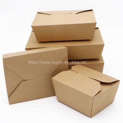 Paper lunch boxes for sale disposable food packaging hot sale cardboard takeaway packaging boxes