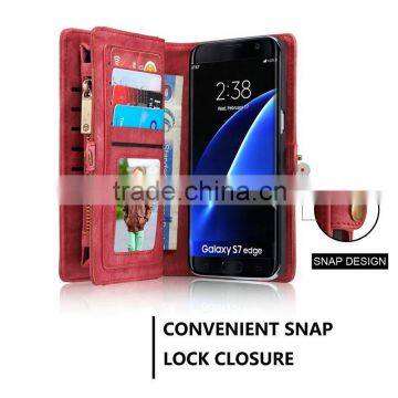 For Samsung Galaxy s7 Edge Case, Leather Case for Samsung s7 Edge With Detacable Back Cover photo-6