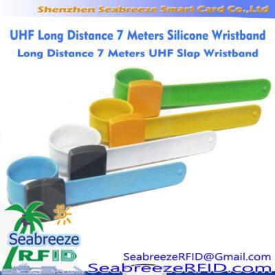 UHF Long Distance 7 Meters Silicone Wristband, Long Distance 7 Meters UHF Slap Wristband