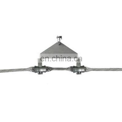 suspension clamp hanger crimp clamp aerial fittings for ADSS OPGW cable installation