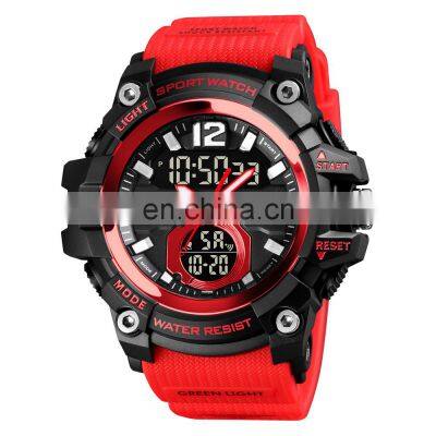 Fashion Skmei 1725 3 Time Analog Digital Watch 50m Waterproof Sport Wristwatch for Men