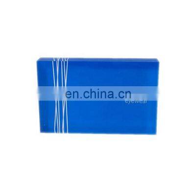 Hot Sale UV Printing Solid White Colored Acrylic Display Brand Logo Block Acrylic Solid Block photo-4