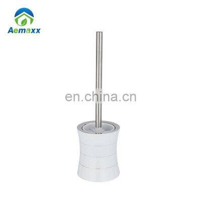 Eco Friendly Luxury Bathroom Toiletry Set Toilet Brush Holder Stainless Steel Bath Accessories Set photo-4