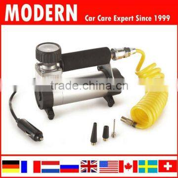 12V Metal car cylinder air pump/car air compressor/auto tyre inflator