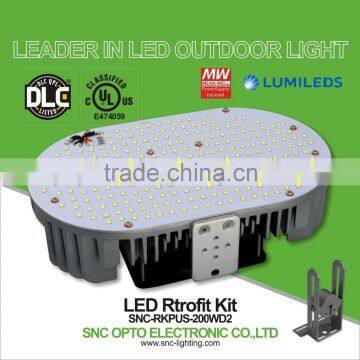 SNC Factory Price LUMILEDS UL cUL DLC certified LED Retrofit Kit 200W 5 years warranty