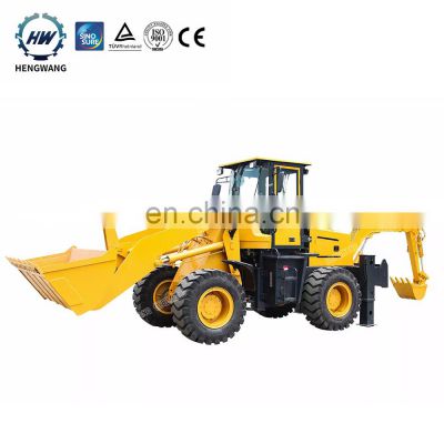 Hengwang HW10-20 Brand New cheap front end tractor backhoe farm small mini excavator backhoe loader