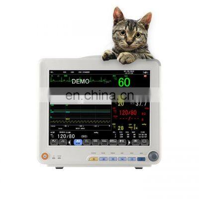 Portable 12.1 Inch Multiparameter Portable Vet Animal Vital Sign Clinic Monitors for Veterinary photo-4
