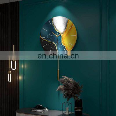 New Product Nordic Fashion Silent Movement Pendulum Clock Clock Wall For Artifacts Home Decor photo-3