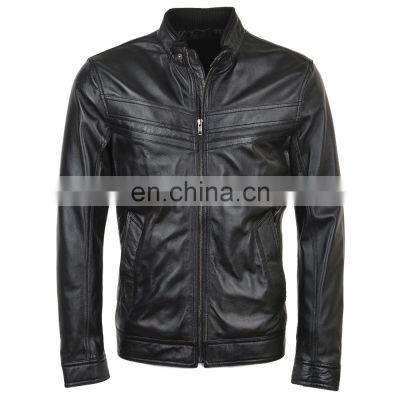 Leather Jackets Leather Motorcycle High Street Leather Autumn Winter Pocket Windproof