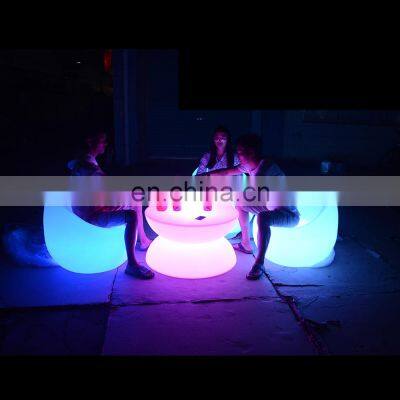 Outdoor Indoor Used Nightclub Lounge Led Furniture Bar Table Led Chairs Sofa Set Light up Sofa Hookah Lounge Furniture Bar Sofa photo-4