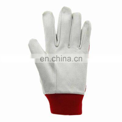 Safety Gloves Men Women Red Sheepskin Soft Driving Cut Resistant Leather Working Gardening Gloves photo-3