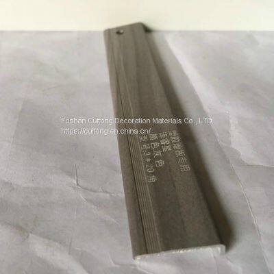 Stone Plastic Floor Edge Bar Cabinet Partition Stair Seven-word Buckle Bar Foshan Wholesale Wood Grain Aluminum Alloy Right Angle L Buckle