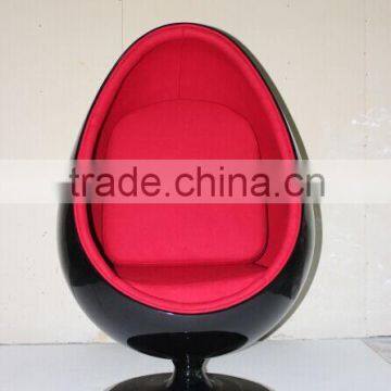 Replica Fiberglass Cashmere Eero Aarnio Oval Ball Chair/bubble Chair With Aluminum Alloy Epidermis photo-2