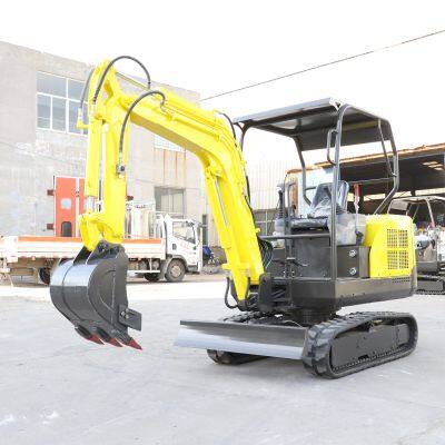 Building Construction New Model 2.3 Ton Mini Track Type Crawler Excavator Powerful Diesel Engine Mini Excavator