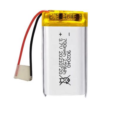 3.7v 902040 700mah li ion polymer battery for bluetooth earphone