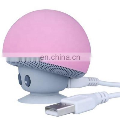 2021 shenzhen cartoon music customize smart fun 3W wireless cute mushroom small blue tooth mini speaker manufacturer