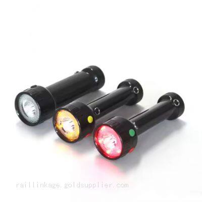 Portable 3 Color Chargeable Railway Signal Light
