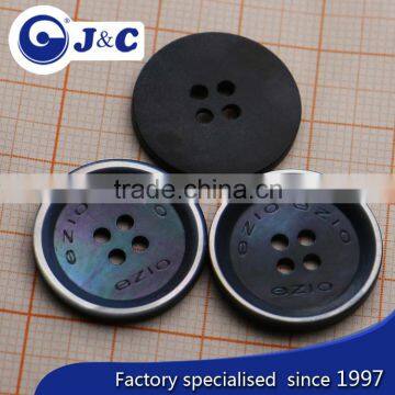 32L Big Black Mother of Pearl Shell Buttons for Coat