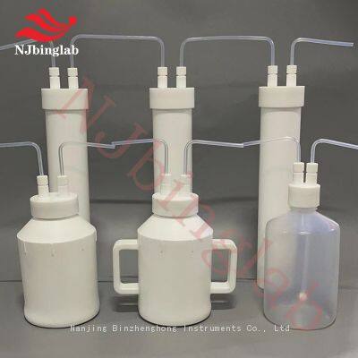 NJbinglab Chemical-Resistant PTFE Wash Bottles Used in Pharma Sterile Gas Preparation