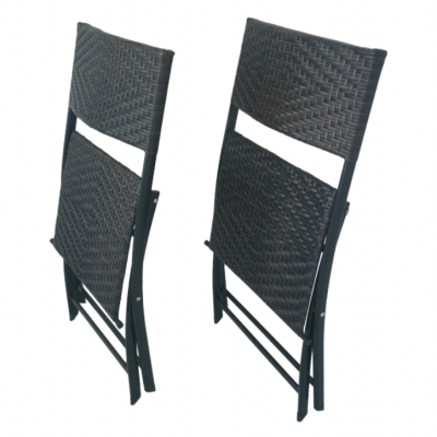 Factory Wholesale Cheap Handwoven Rattan Folding Table for Event Light Weight 25lbs Bearing Portable Folding Table photo-2