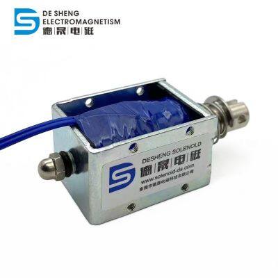 Factory Supply DC 24V DS-1040 Push Pull Linear Open Frame Solenoid With 10mm Stroke for Automation Equipment photo-4