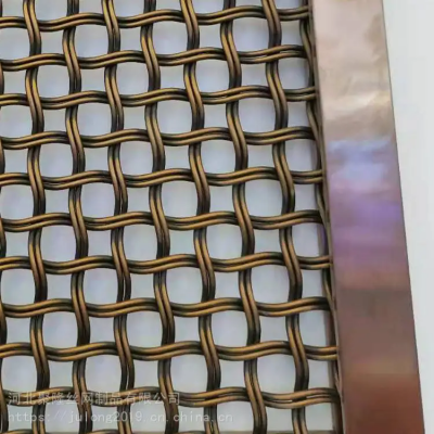 Wholesale Stainless Steel Architectural Decorative Crimped Woven Metal Mesh for Curtain Wall