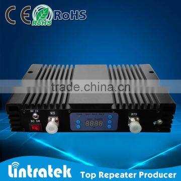 lintratek 2G 3G UMTS GSM+DCS+WCDMA tri-band Cellular signal repeater indoor