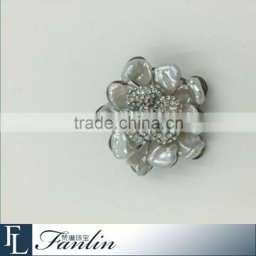 fashion jewelry Keshi freshwater pearl brooch