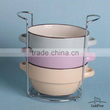 2015 new shape two handles soup for restaurant, chinese soup