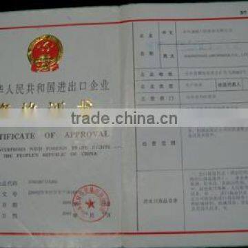 Certificate of Approval for Enterprises with Forei