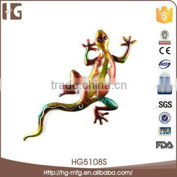 New product animal shaped gecko metal modern art