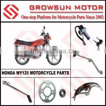 Hon. WY125 Motorcycle Spare Parts, ignition lock, gearshift lever, kick start lever