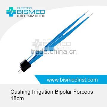 Cushing Irrigation Bipolar Forceps 18cm