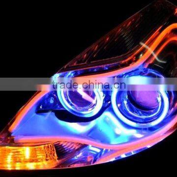 Universal LED Daytime Running Light/600mm Auto Headlight Strip Dual Color Flexible Drl Led Strip photo-4