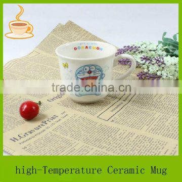 ceramic coffee cup with Doraemon printing, ceramic sublimation mug wholesale