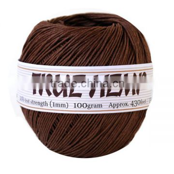 wholesale 1mm brown Hemp Twine Cord For Sale