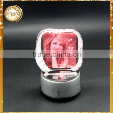 Factory promotional crystal block photo