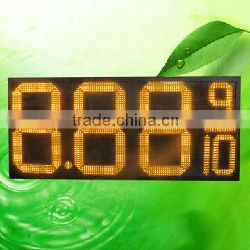 Large size!! 24inch 7 segment led gasoline digital display with IP65cabinet