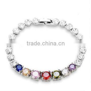 Handmade fashion Zircon colorful bracelet FQ-9071