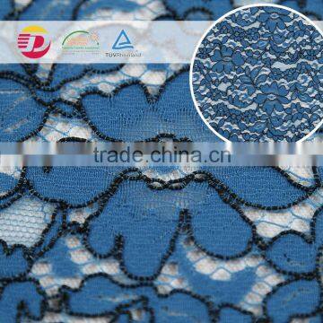 wholesale blue african cord lace fabric 2015 garment accessories supplier with high quality