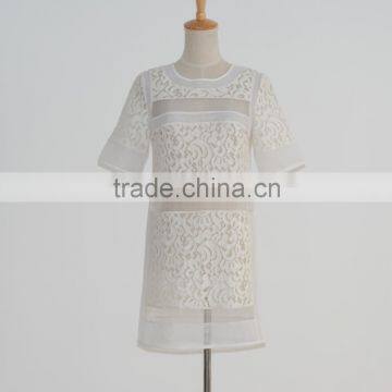 Organ Short Sleeve Straight Daily Wear Dress Women photo-2