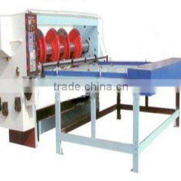 Corrugated carton box slotting machine