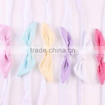 Hot-sales Children Small Bow Headband Girl Elastic Headband Toddler Fabric Bow Headband Wh-1784 photo-5