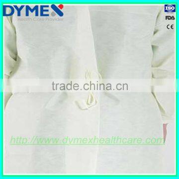 New Arrival Hospital Medical Consumables Non Sterile Ultrasonic Thermal Welding Yellow Disposable Isolation Gown photo-4
