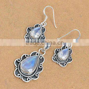 925 Silver jewellery Pendant Earrings Set