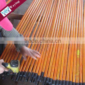 Cleaning wooden mop stick handle