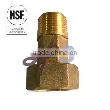 Forged lead free brass water meter tail NSF-61 material standard