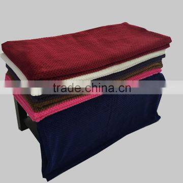 Jacquard weave 100% polyester flannel fleece blanket