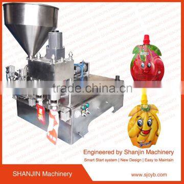 Full-automatic Milk Yoghurt Juce Honey Stand up Pouch Filling Capping Machine Quality Choice photo-3