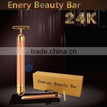 Gold beauty bar T type Firming Facial skin 24k gold beauty bar(J102)